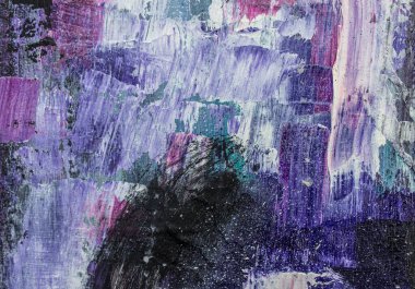 Gitar yağı boyama. Gitar tuvalde. Violet soyut gitar. Geçmişi. Doku.