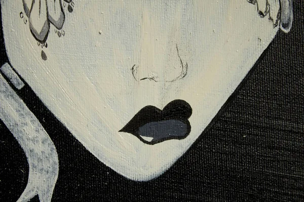 Mask Oil Painting Sad Cheerful Masks Background Texture — Stock Photo, Image