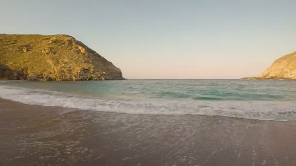 Praia Zorkos Ilha Andros Grécia Belo Destino Verão — Vídeo de Stock