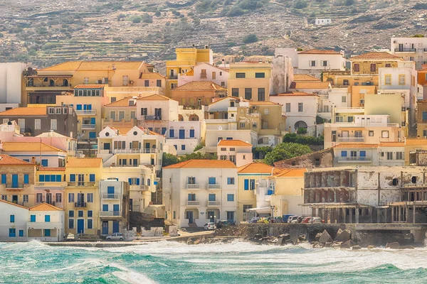 Andros Adası Yunanistan yaz manzarası. Güzel bir turizm hedef.