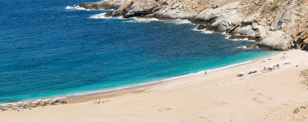 Panorama Playa Zorgos Isla Andors Grecia — Foto de Stock