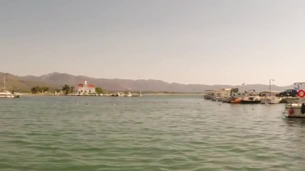 Wioska Elafonisos Grecji Znany Kierunek Turystyczny — Wideo stockowe