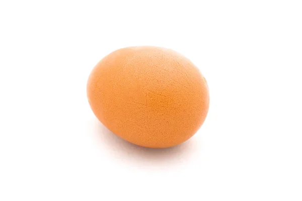 Beyaz Arka Plan Üzerinde Izole Piliç Yumurta — Stok fotoğraf