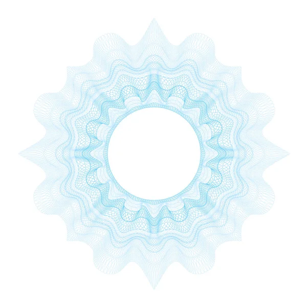 Guilloche tasarım sertifikası, diploma ve banka notu için dekoratif unsur