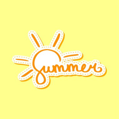 Etiket el çizilmiş. Yazı metni düz stil