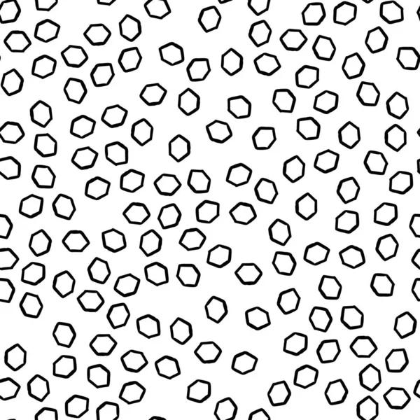 Geometrisch naadloos hand getekend patroon — Stockvector