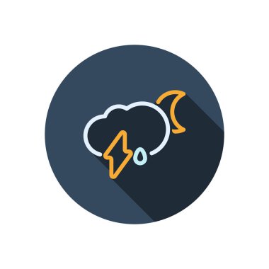 Uzun gölgeli hava simgesi