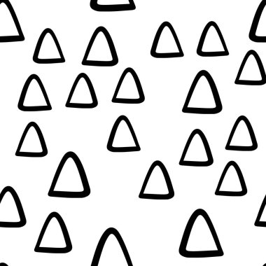 Geometrik Dikişsiz el çizilmiş desen