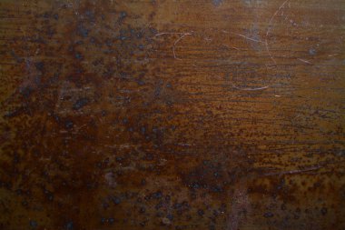 Mekanik hasar lı paslı eski demir doku