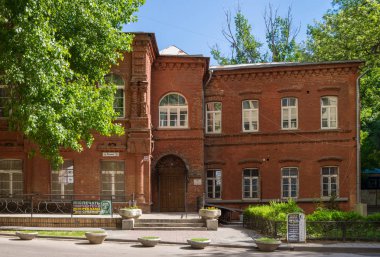 Volgograd. Rusya - 19 Mayıs 2018. Rysyn kardeşler veya Volgograd mimarın evde konak