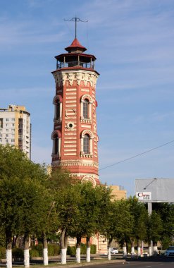 Volgograd. Rusya - 30 Haziran. Tsaritsyna şehir içinde ilk itfaiye binası