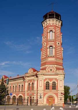 Volgograd. Rusya - 30 Haziran. Tsaritsyna şehir içinde ilk itfaiye binası