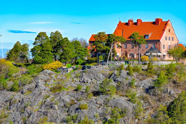 Stockholm Suecia Mayo 2017 Pequeño Lujoso Hotel Frente Mar Con — Foto de Stock