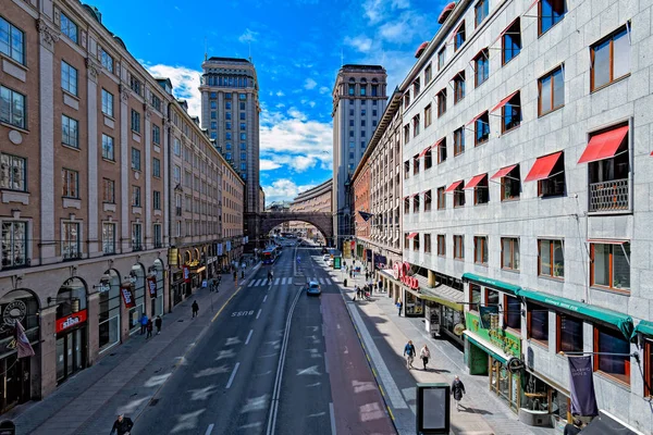 Stockholm Suecia Mayo 2017 Dos Edificios Altura Neoclásica Llaman Kungstornen —  Fotos de Stock