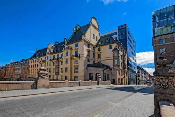 Stockholm Sweden May 2017 Regeringsgatan Bridge Kungsgatan — 图库照片