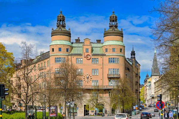 瑞典斯德哥尔摩 2017年5月07日 或最初 Carlbergska Huset 科尔伯格道德认知房子 根据图费迪南德 Boberg 修造1899年 现在瑞典工会 — 图库照片