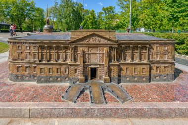 St.Petersburg, Rusya - 07 Haziran 2017: Minyatür kopyasını St. Michael'ın ya da mühendis kale müze düzende 