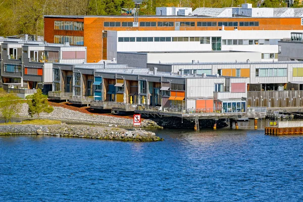 Stockholm Suécia Maio 2017 Apartamento Triplex Parte Cais Gashaga Dos — Fotografia de Stock