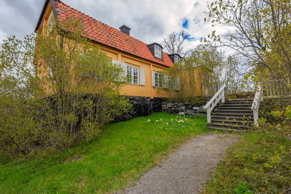 Stockholm Sverige Maj 2017 Gamla Huset Det Gamla Huset Fortfarande — Stockfoto