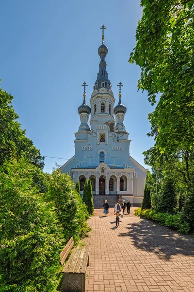 Петербург Россия Июня 2017 Собор Владимирской Иконы Божией Матери Кронштадте — стоковое фото