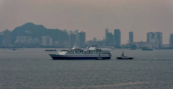 Georgetown Malaysia Feb 2017 Cruise Passenger Ship Leisure World New — Stock Photo, Image