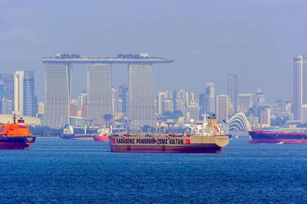 Singapore Feb 2017 Obo Oil Bulk Ore Ship Designed Capable — Stock Photo, Image