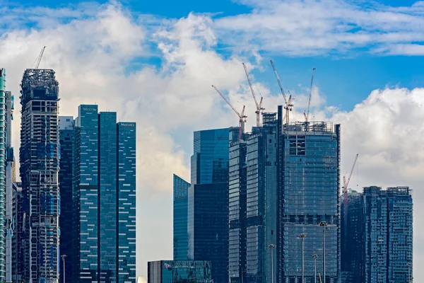 Singapur Singapur Enero 2017 Famoso Paisaje Icónico Del Distrito Financiero —  Fotos de Stock