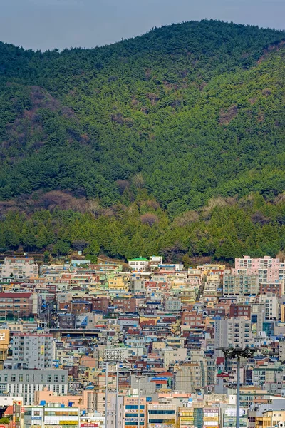 Busano Coréia Sul Dezembro 2016 Edifícios Apartamentos Residenciais Construídos Diferentes — Fotografia de Stock
