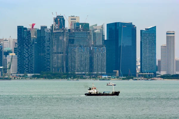 Singapur Singapur Enero 2017 Famoso Paisaje Icónico Del Distrito Financiero — Foto de Stock