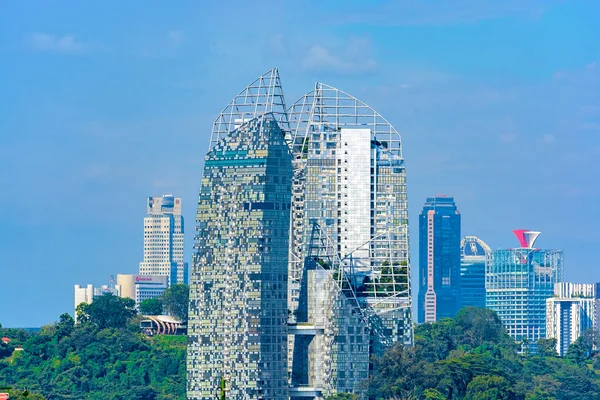 Singapore Singapore 2017 Famoso Paesaggio Iconico Del Distretto Finanziario Singapore — Foto Stock