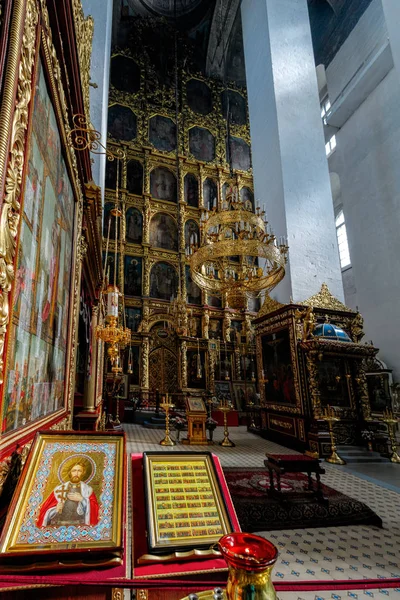 Pskov Russia Setembro 2017 Interior Catedral Trindade Kremlin Pskov Atual — Fotografia de Stock