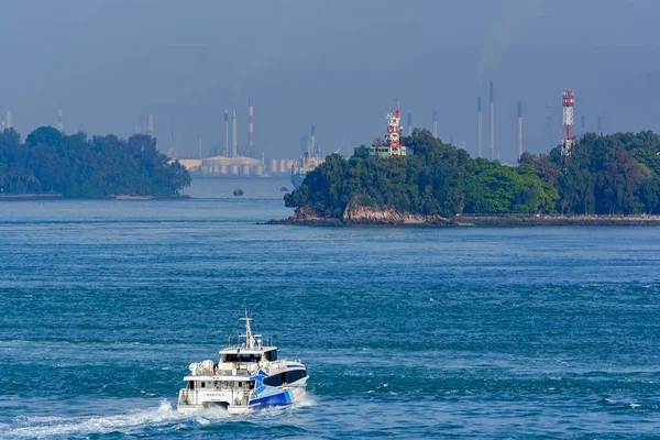 Сінгапур Сінгапур Травня 2017 Величний Швидко Ferry Судно Величний Проходить — стокове фото
