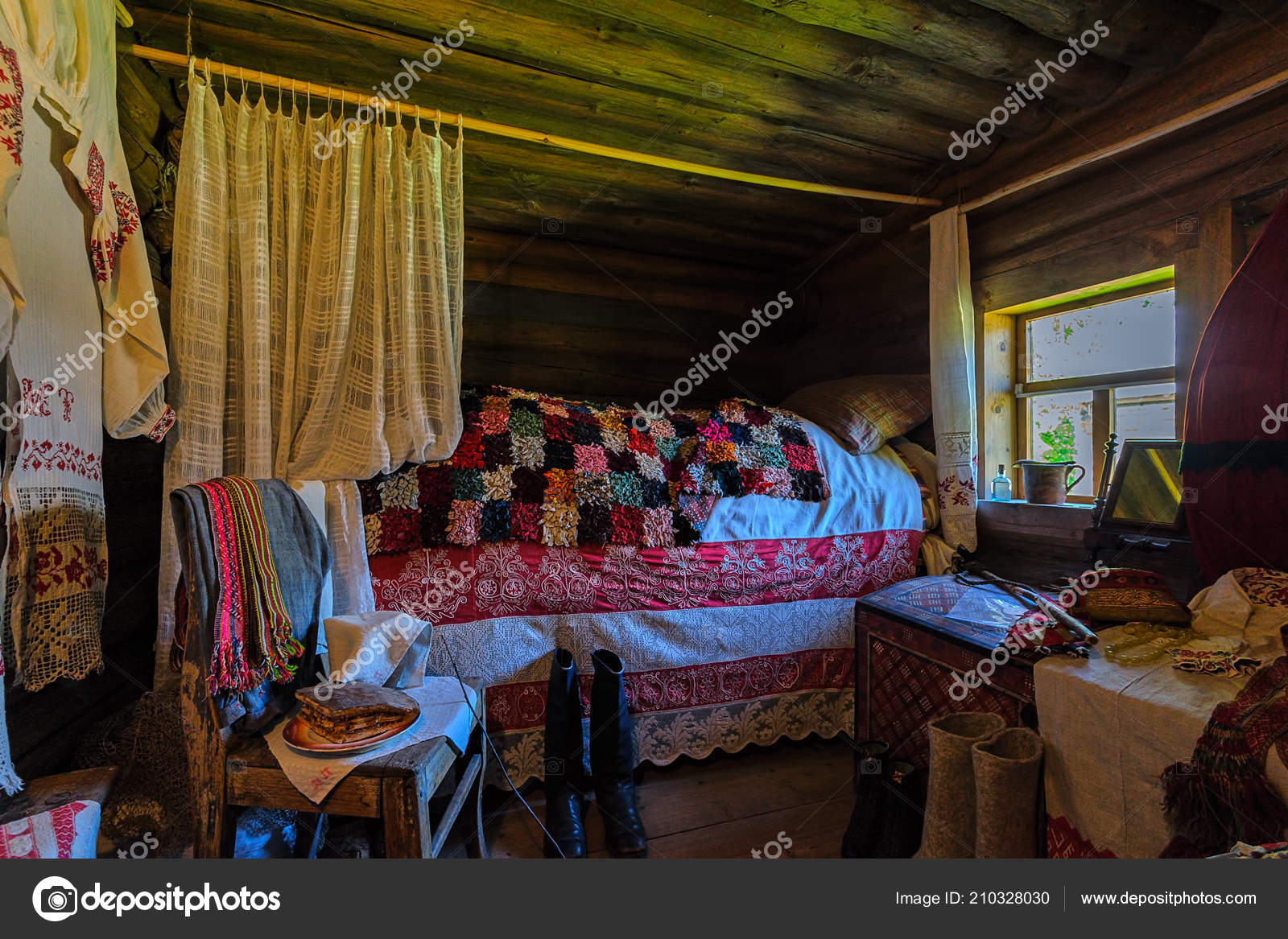 Veliky Novgorod Russia May 2018 Interior Bedroom Old