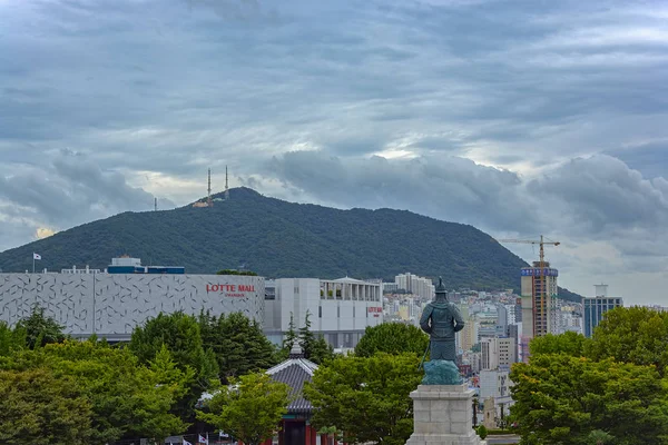 Busan Corée Sud Sept 2017 Skyline Busan Deuxième Grande Ville — Photo