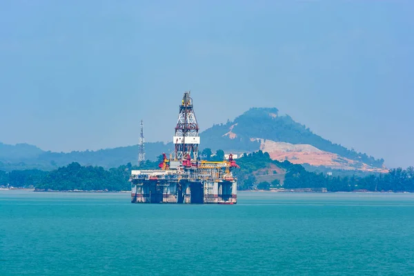 Pasir Gudang Malajzia 2017 December Félig Merülő Mobil Offshore Drilling — Stock Fotó