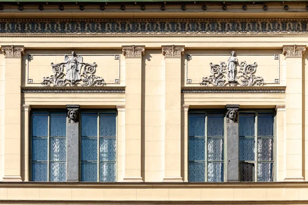 Petersburg Russia Apr 2018 Fragment Ornate Bas Relief Decorations New — Stock Photo, Image