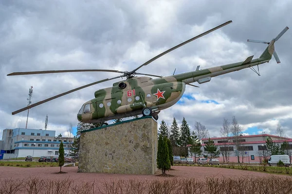 Région Leningrad Russie Avril 2018 Hélicoptère Transport Russe Moyen Turbine — Photo