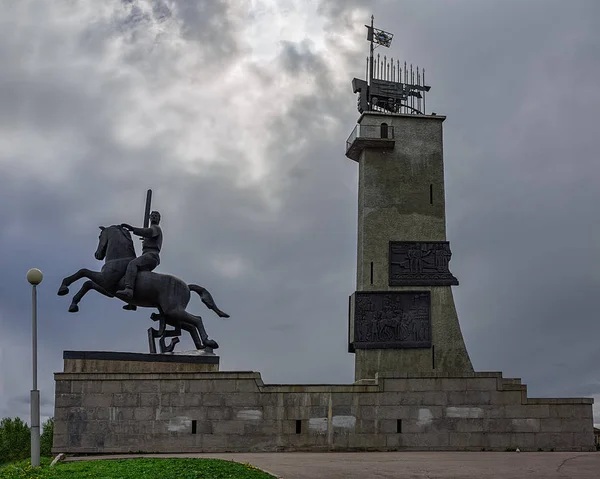 Velikiy Novgorod Federacja Rosyjska Maja 2018 Pomnik Zwycięstwa Dla Upamiętnienia — Zdjęcie stockowe