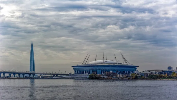 Petersburg Rússia Outubro 2018 Estádio Saint Petersburg Arena Ilha Krestovsky — Fotografia de Stock
