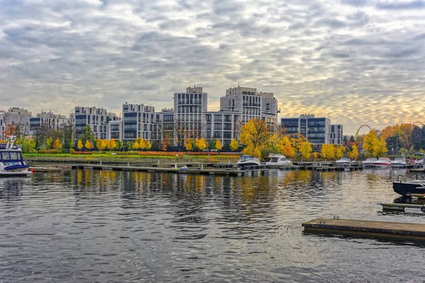 Saint Petersburg Russland Okt 2018 Moderne Elitäre Wohnanlage Haus Meer — Stockfoto