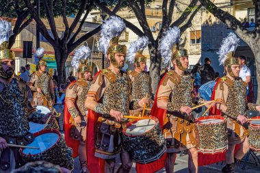 Kutsal hafta ve Paskalya kutlamaları Valletta, Malta.