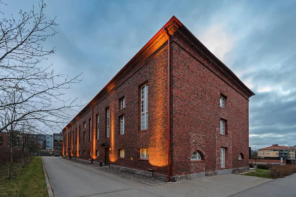 Bývalá továrna v Helsinkách, Finsko — Stock fotografie