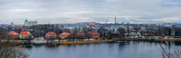 Вид на Стокгольм с острова Джургарден . — стоковое фото