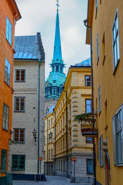 A Igreja Alemã ou Igreja de St. Gertrude. Gamla Stan Cidade Velha , — Fotografia de Stock