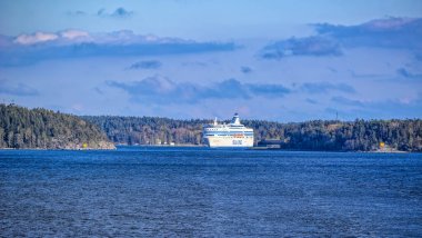 Feribot gemi Baltık Prenses Stockholm Archipela yelken