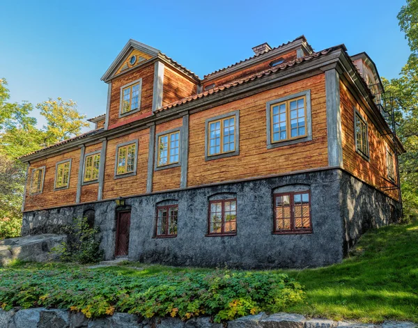 Bevarad sommarbostad Jacobsberg från Hornstull i Skansen — Stockfoto
