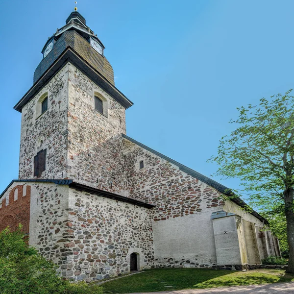Baroque Style Belfry Loustarikirkko Medieval Convent Church Sunny Summer Day — Stock Photo, Image