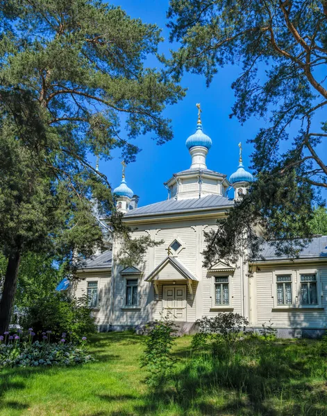 Ortodox Templom Szent Apostolok Vladimir Mária Magdolna Hanko Finnország — Stock Fotó