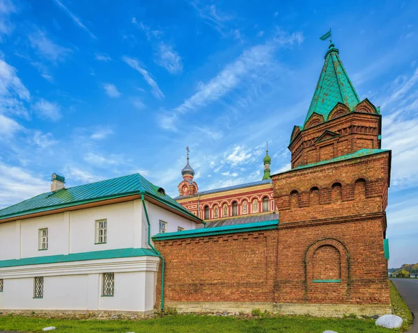 Fortified Walls Surrounding Staraya Ladoga Saint Nicholas Staroladozhsky Nikolsky Male — Stock Photo, Image