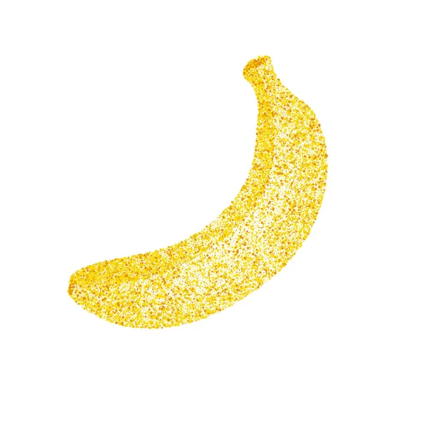 Summer Fruits Illustration Vector Banana Dots — Stock Vector